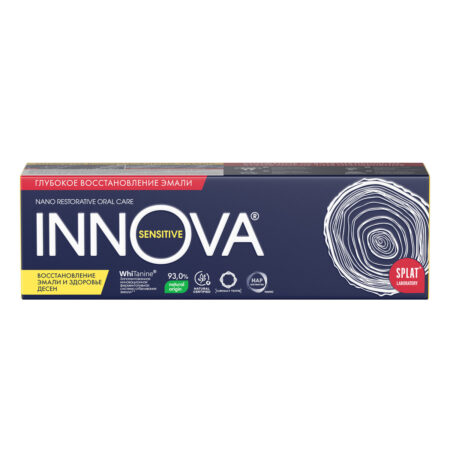 Зубная паста восстанавливающая эмаль INNOVA® ВОССТАНОВЛЕНИЕ ЭМАЛИ И ЗДОРОВЬЕ ДЁСЕН без фтора, 75 мл