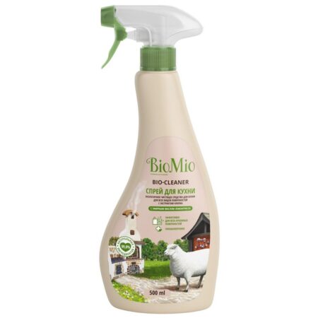 Эко чистящий спрей для кухни Bio-Mio® BIO-CLEANER, лемонграсс, 500 мл