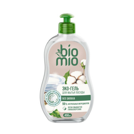 Эко средство для мытья посуды BioMio® BIO-CARE концентрат, без запаха, 450 мл