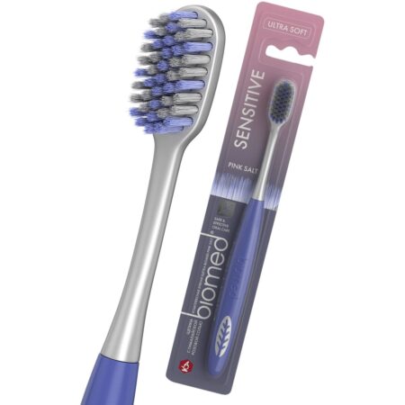 Зубная щётка Biomed® PINK SALT, ультрамягкая, синяя